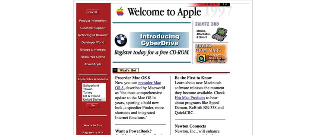 old apple site