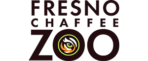 Fresno Chaffee Zoo logo with stylized animal eye inside the letter "O" in "ZOO.